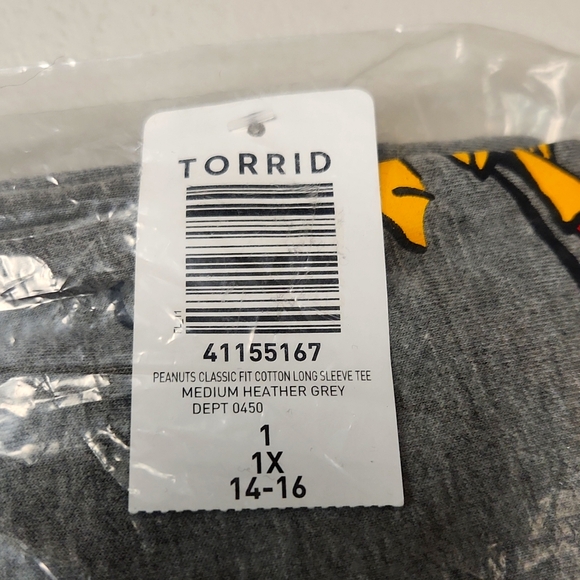 ❤️NWT VINTAGE TORRID CHRISTMAS TEE - PEANUTS SNOOPY WOODSTOCK HOLIDAY SHIRT 1X - Picture 6 of 8